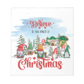 かわいい格言祝のクリスマスホリデー ノートパッド (正面)