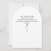 かわいい格言素晴らしグリーティングカード 招待状 (裏面)