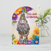 かわいい格言素晴らしグリーティングカード 招待状 (スタンド正面)