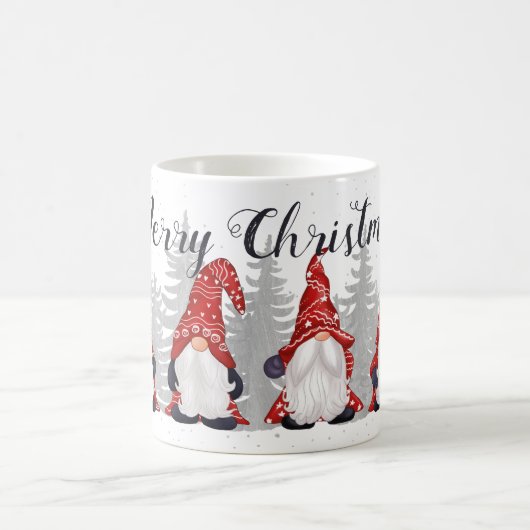 かわいい格言赤帽子メリークリスマススクリプト11oz コーヒーマグカップ (中央)