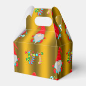 かわいい格言金ゴールドクリスマス フェイバーボックス (裏面サイド)