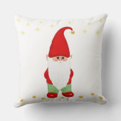 かわいい格言、星、金ゴールド紙吹雪オンホワイト クッション (裏面)