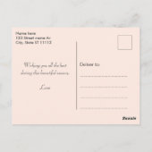 かわいい格言、紅葉、カボチャ ポストカード (裏面)