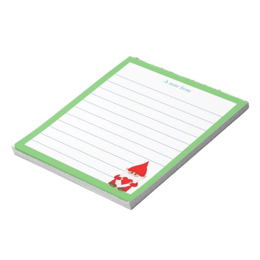 かわいい格言(緑の枠が並ぶ) ノートパッド (回転)