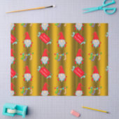 かわいい格言、金ゴールドクリスマス 薄葉紙 (クラフト)