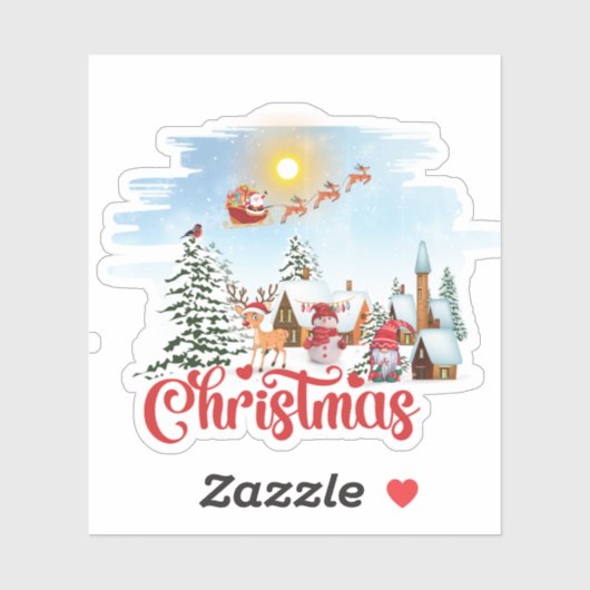 かわいい格言、雪だるま祝のクリスマスホリデー シール (シート)