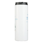 かわいい格言、雪だるま祝のクリスマスホリデー タンブラー (裏面)