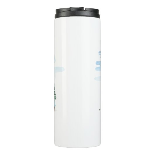 かわいい格言、雪だるま祝のクリスマスホリデー タンブラー (裏面)