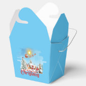 かわいい格言、雪だるま祝のクリスマスホリデー フェイバーボックス (オープン)