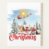 かわいい格言、雪だるま祝のクリスマスホリデー プランナー手帳 (裏面)