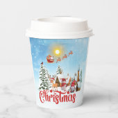 かわいい格言、雪だるま祝のクリスマスホリデー 紙コップ (裏面)