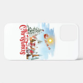 かわいい格言、雪だるま祝のクリスマスホリデー Case-Mate iPhoneケース (裏面 (横))
