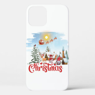 かわいい格言、雪だるま祝のクリスマスホリデー iPhone 12 PROケース