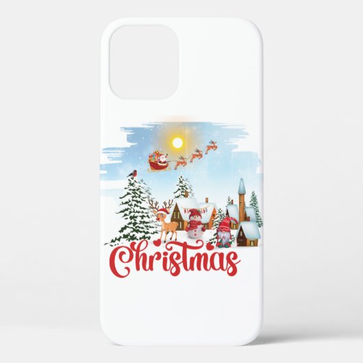 かわいい格言、雪だるま祝のクリスマスホリデー Case-Mate iPhoneケース (裏面)