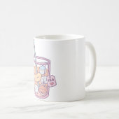 かわいい桃と紅茶 コーヒーマグカップ (正面右)