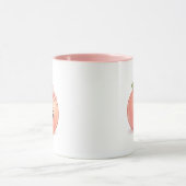 かわいい桃のコーヒーマグカップ マグカップ (中央)