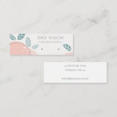 かわいい桃のフルーツはっきりした抽象芸術イヤリングディスプレイ スキニー名刺 (正面/裏面)