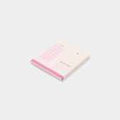 かわいい桃のリストにポストイットノート ポストイット (アングル)