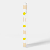 かわいい桃のレトロデイジーオンガーリーフローラ Case-Mate iPhoneケース (裏面 / 右)