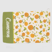 かわいい桃の果実 ゴルフタオル (横)