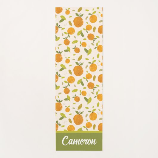 かわいい桃の果実 ヨガマット (正面)