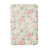 かわいい桃の花のブライズシャワー バスマット (正面縦)