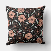 かわいい桃の花柄 クッション (裏面)