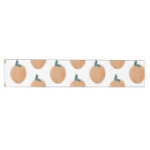 かわいい桃オレンジ色の果実手描き ミディアムテーブルランナー (横)