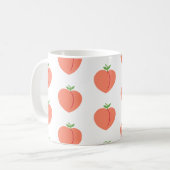 かわいい桃カラフルの果実 コーヒーマグカップ (正面左)