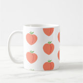 かわいい桃カラフルの果実 コーヒーマグカップ (左)