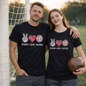かわいい桃愛サッカー ピンク Tシャツ