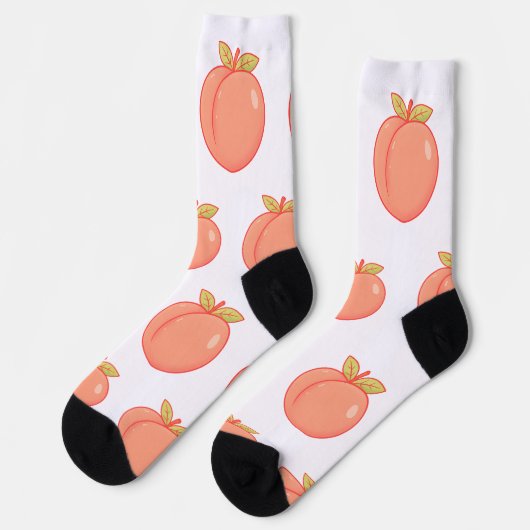 かわいい桃 ソックス (左)