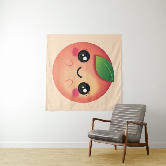 かわいい桃 タペストリー (インサイチュ(横))