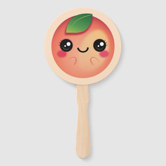 かわいい桃 ハンドファン (正面)