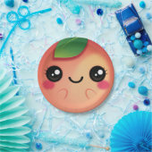 かわいい桃 ペーパープレート (パーティー)