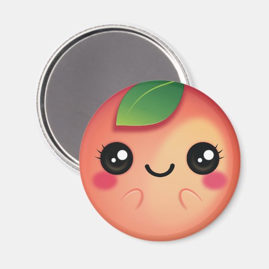 かわいい桃 マグネット (正面/裏面)