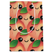 かわいい桃 ミディアムペーパーバッグ (正面)