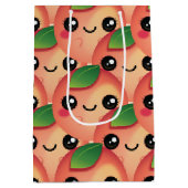 かわいい桃 ミディアムペーパーバッグ (裏面)