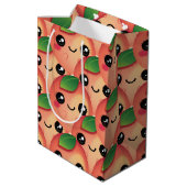 かわいい桃 ミディアムペーパーバッグ (裏面アングル)