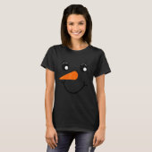 かわいい案山子の顔 秋の季節 オートゥムン Tシャツ (正面フル)