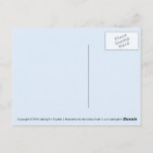 かわいい桜さくらんぼ花 ポストカード (裏面)