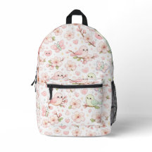 かわいい桜の鳥の子供用リュックサック