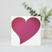 かわいい梅ビッグハートモダンバレンタインデーのカード (スタンド正面)