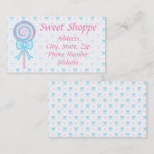 かわいい棒つきキャンデー名刺 名刺 (正面/裏面)