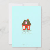 かわいい棒人間カップル 〜 新築祝い 招待状 (裏面)