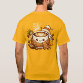 かわいい森のひよこTシャツ | かわいい赤ちゃん鳥ファンタ Tシャツ (裏面)