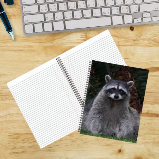 かわいい森のアライグマ野生写真ノート ノートブック