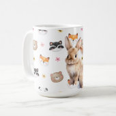 かわいい森のウサギのコーヒーマグ コーヒーマグカップ (正面左)