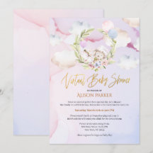 かわいい森のウサギ フラワーピンク バーチャルシャワー