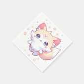 かわいい森のキツネベビーシャワー スタンダードカクテルナプキン (角)